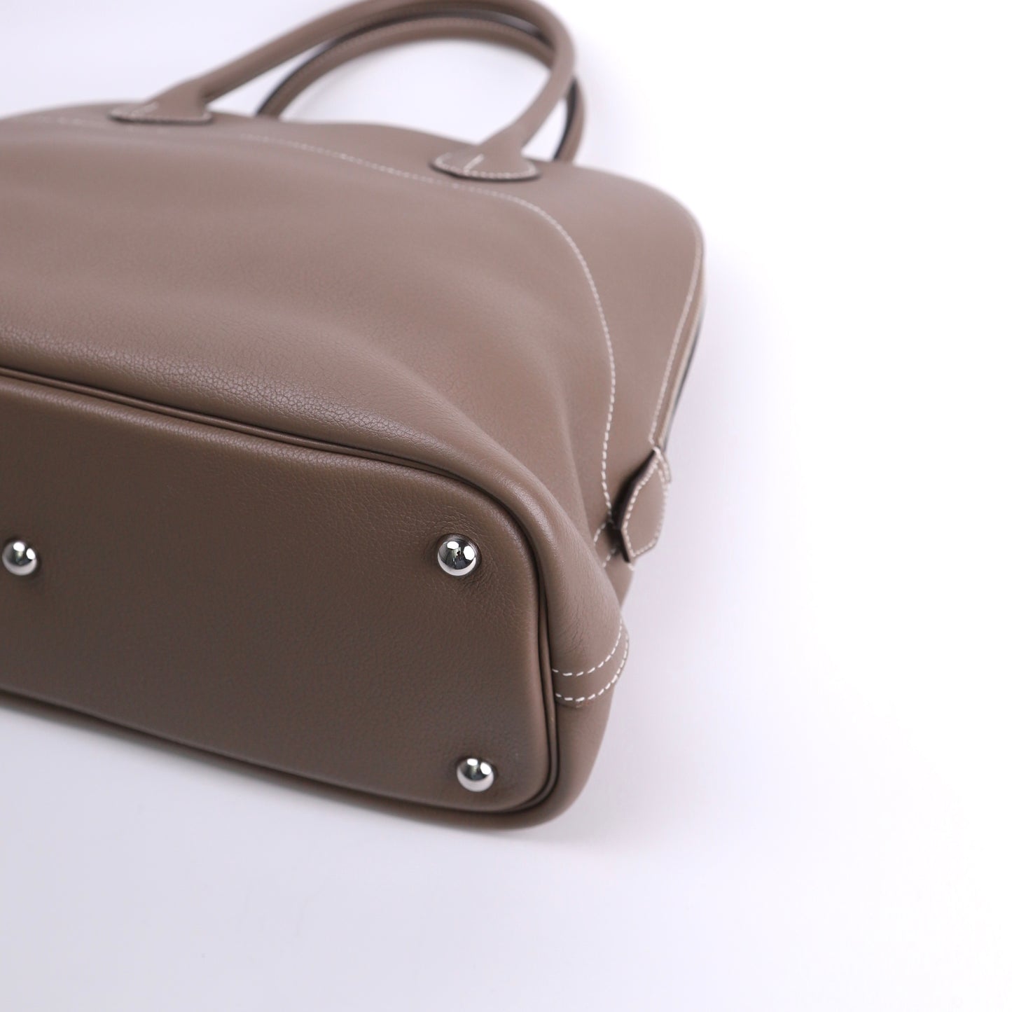 Hermes Bolide Relax 35 Handbag in Novillo Etoupe 2015,corner4