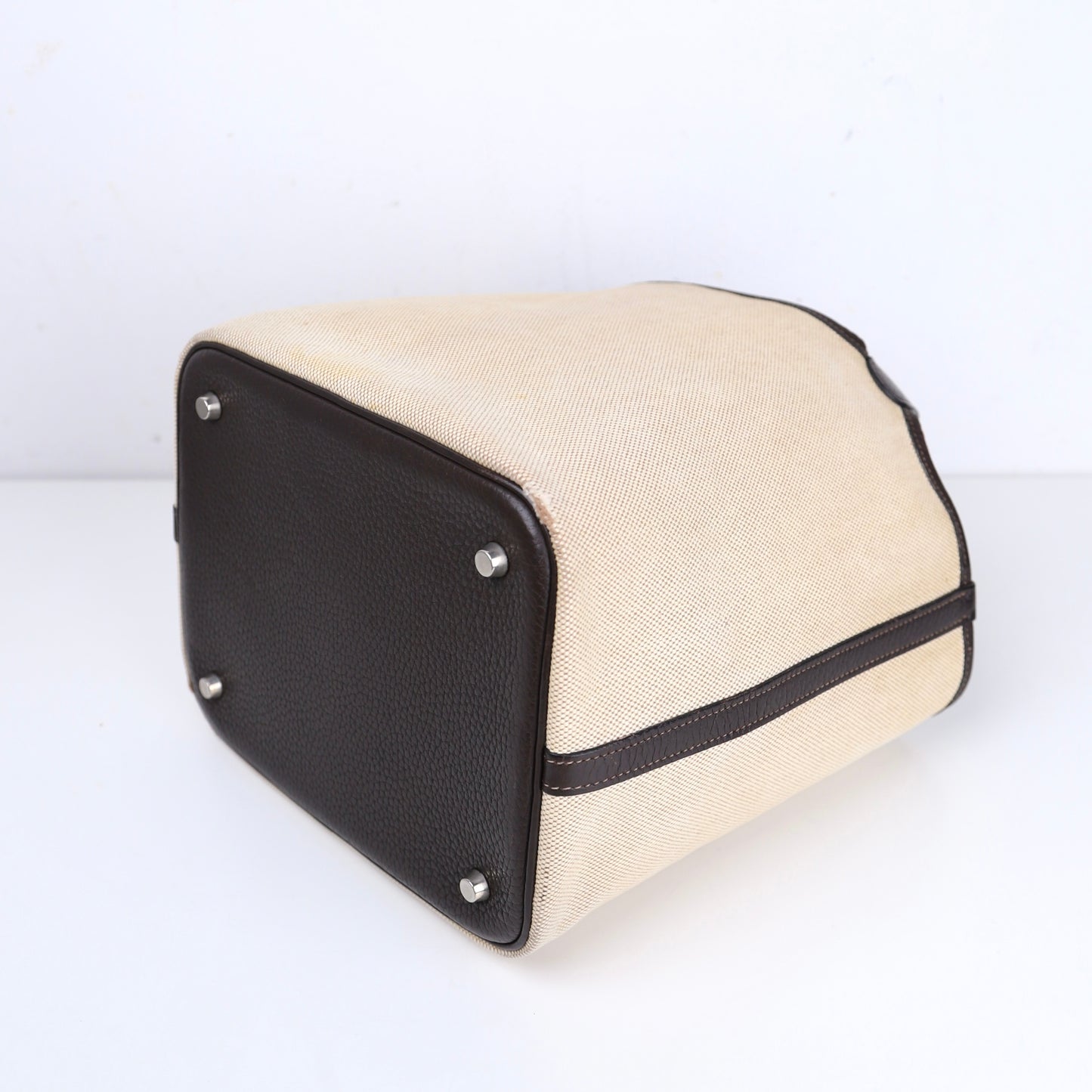 Hermes｜Picotin MM Handbag Toile Ebene 2004