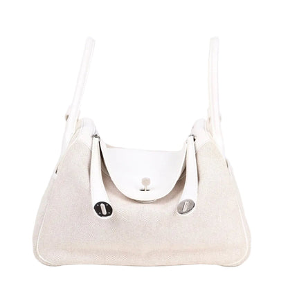 Hermes｜ Lindy 30 2-way Handbag  Black  Swift/Toile 2007