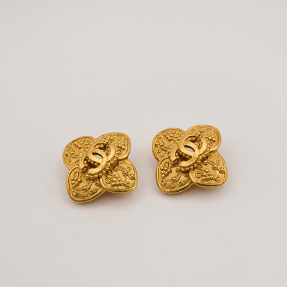 Chanel｜Vintage Coco Mark Earring  96A