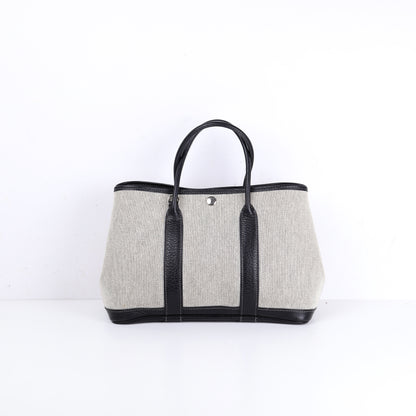 Hermes｜ Garden Party  TPM  Handbag Buffalo/Toile 2005