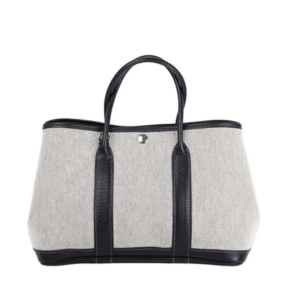 Hermes｜ Garden Party  TPM  Handbag Buffalo/Toile 2005