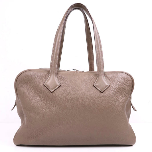 Hermes| Victoria Ⅱ 35 Etoupe Taurillon Clemence 2007