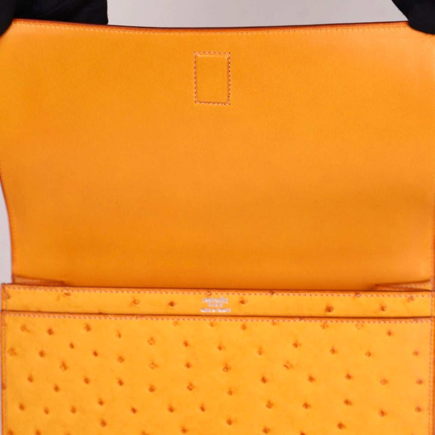 Hermes｜Valentine  Shoulder bag Saffron Ostrich 2000