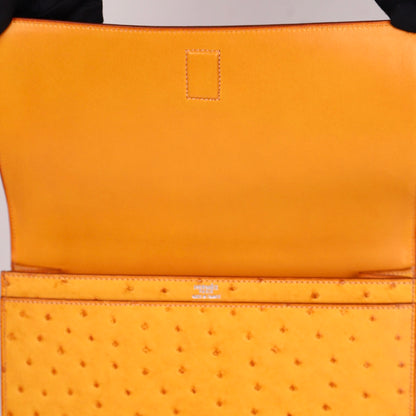 Hermes｜Valentine  Shoulder bag Saffron Ostrich 2000