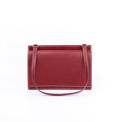 Hermes Valentine  Shoulder bag in Chamonix Rouge H 2001, front view