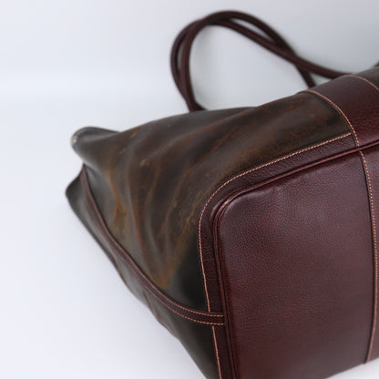 Hermes Garden Party GM Handbag in Brown Amazonia, corner3
