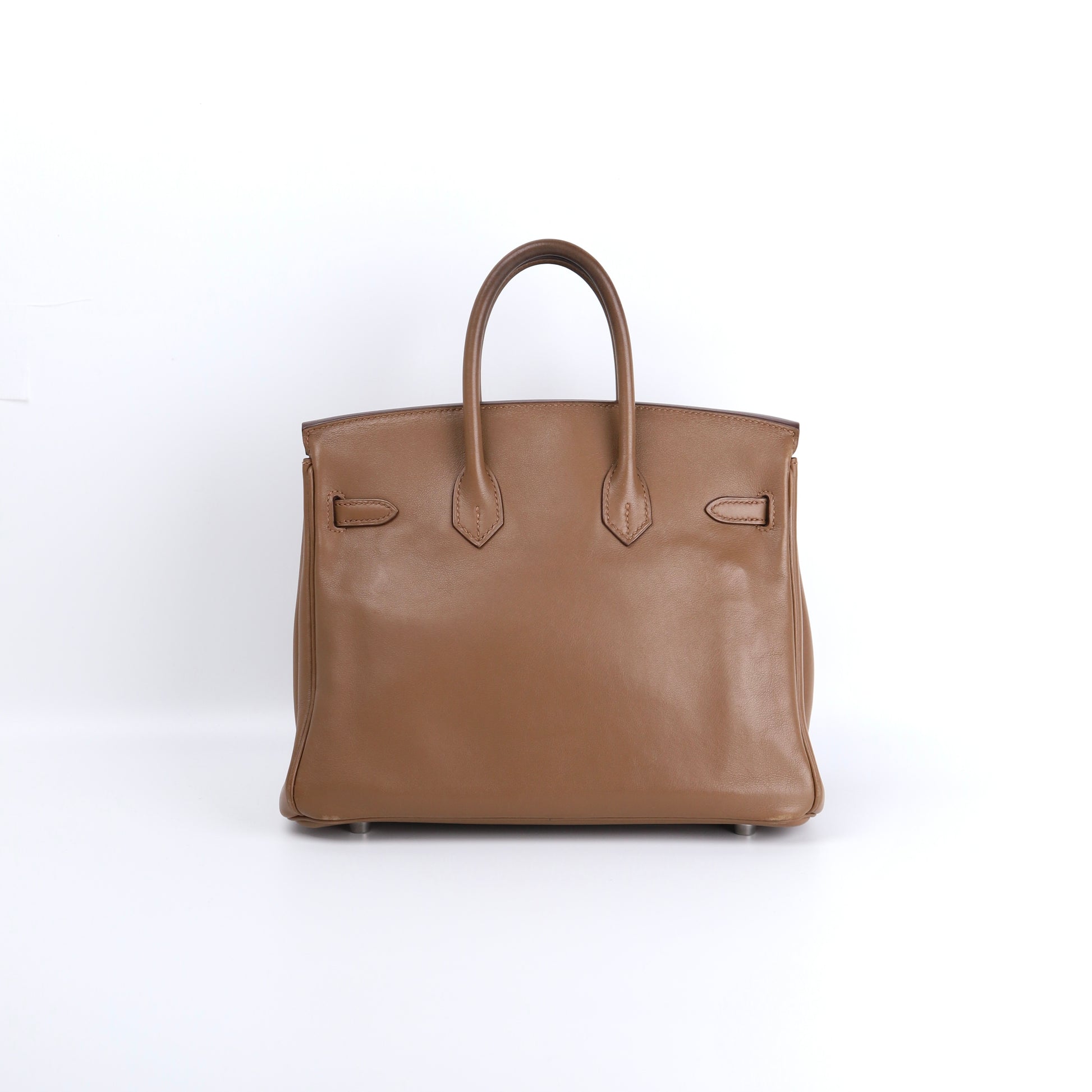 Hermes Birkin 25 Handbag in Swift Alezan 2009, back view