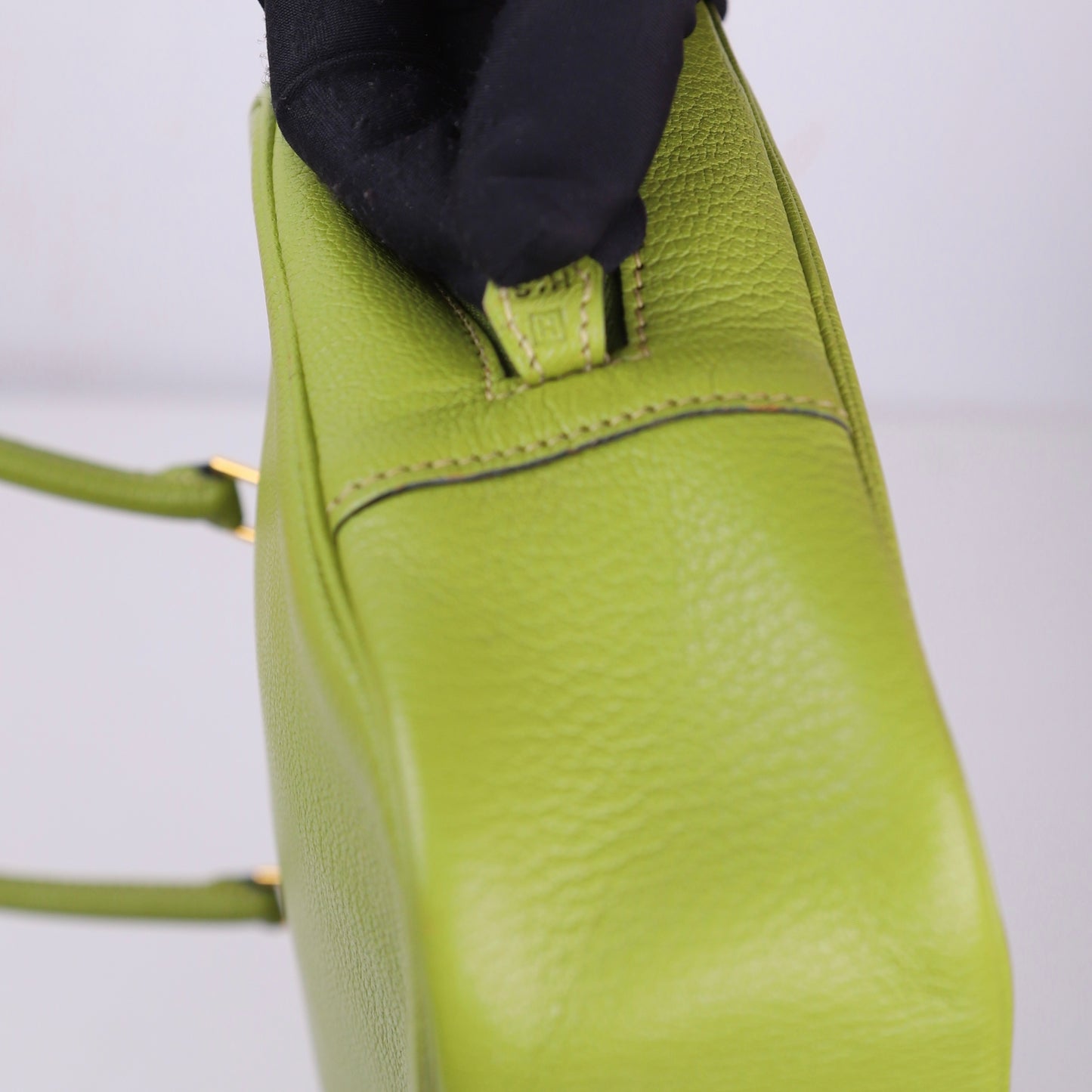 Hermes｜Plume elan 28 Handbag Anis Green Chevre Mysore 2004