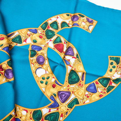 Chanel  | Coco Mark Silk Scarf
