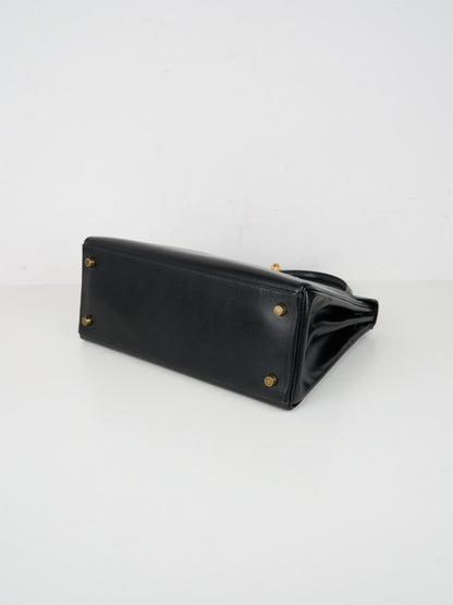 Hermes｜ Kelly28 Handbag Box calf 1992