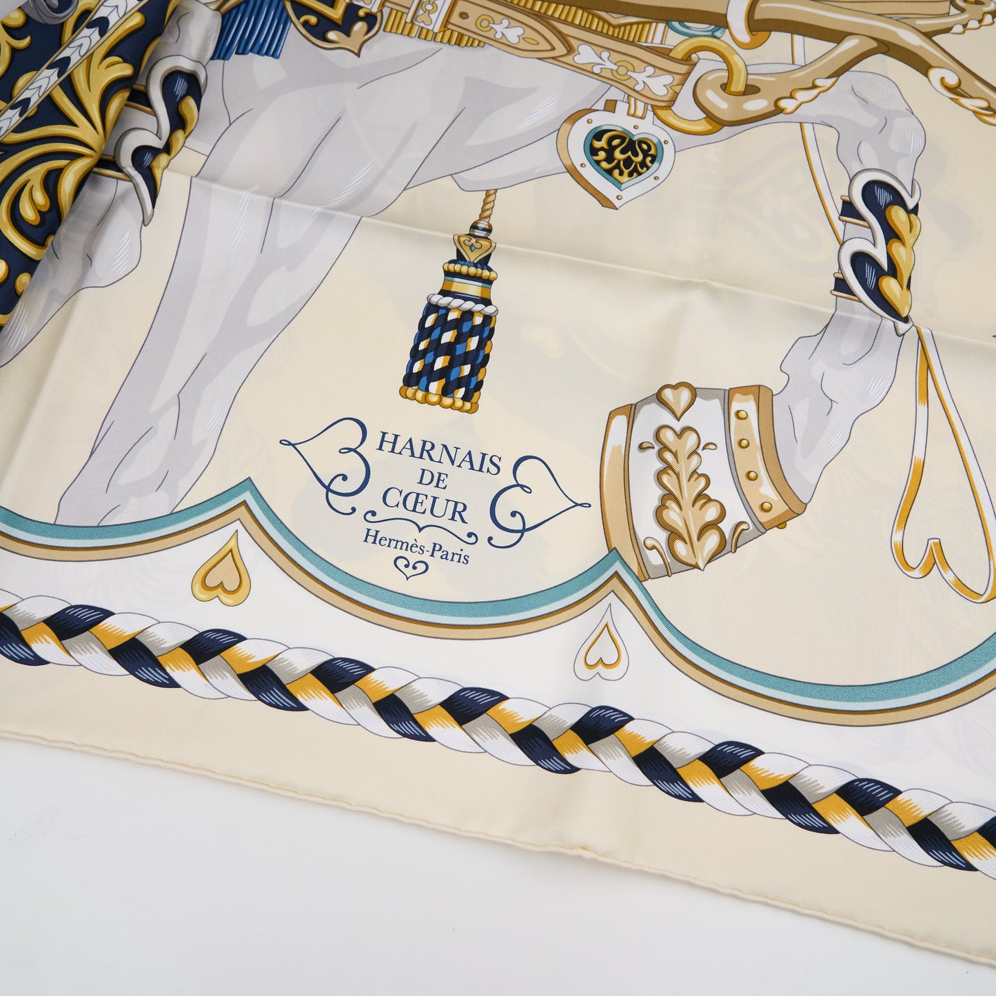 Hermes | Silk Scarf Carre 90 Harnais de Coeur