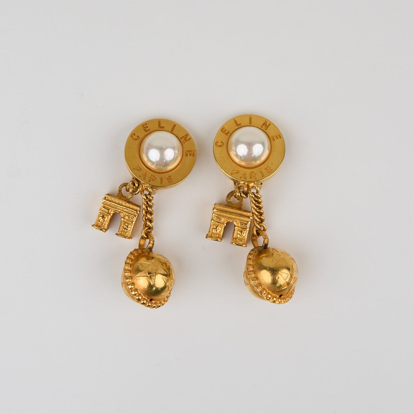 Celine｜ Rare Vintage  Earring star ball 1989