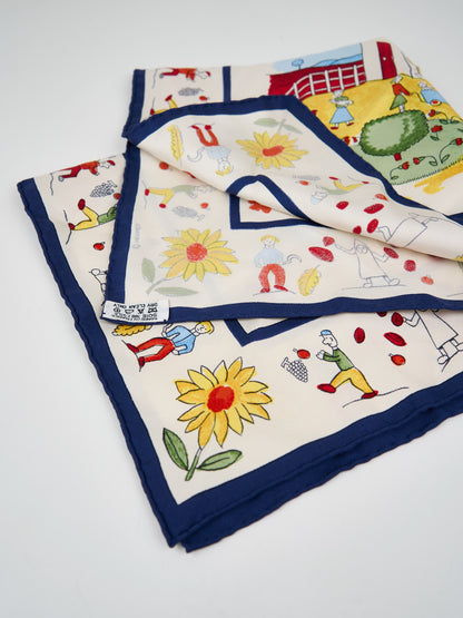 Hermes | Silk Scarf Carre 45 Retour A La Terre