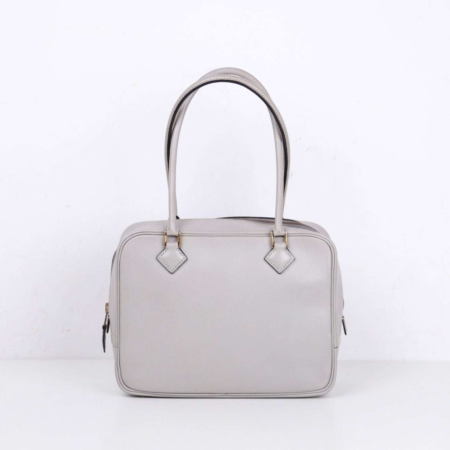 Hermes｜ Plume Mini  Handbag Plume 20 Box Calf Gris Perle 2011