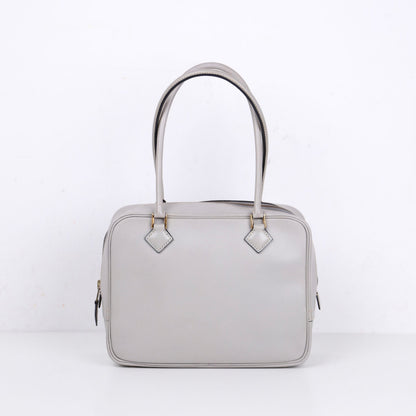 Hermes｜ Plume Mini  Handbag Plume 20 Box Calf Gris Perle 2011