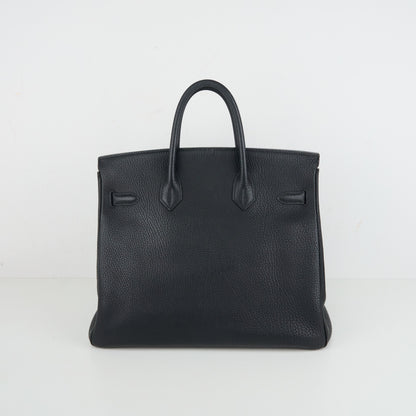 Hermes｜HAC 32 Haut a Courroies Handbag Fjord Black  2004