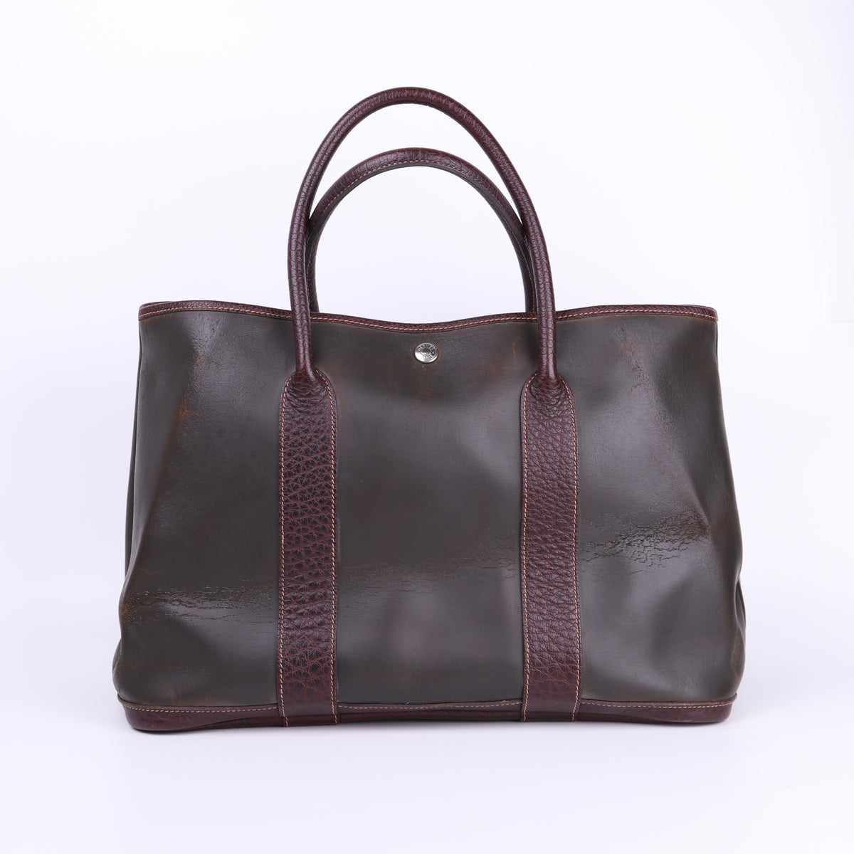 Hermes Amazonia Garden Party PM Handbag, back view