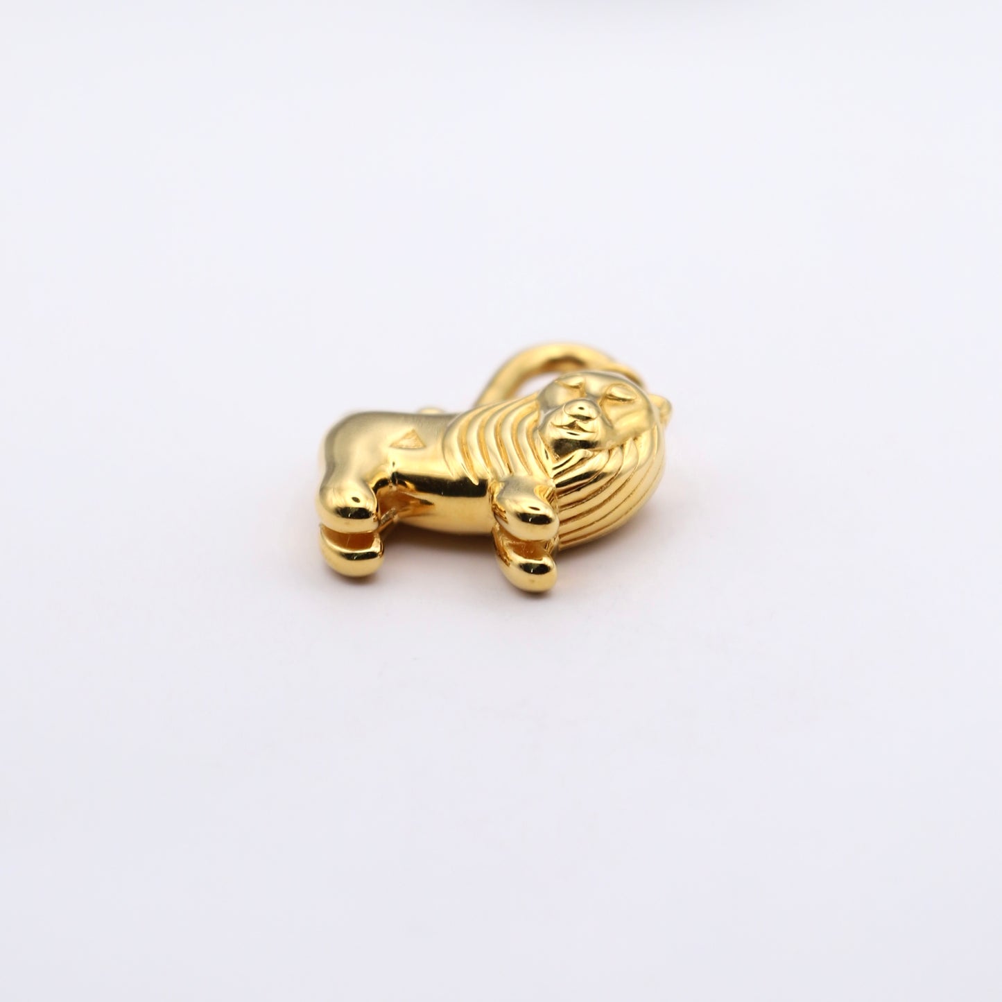 Hermes 1997 Limited Lion Cadena Padlock Gold Plated， bottom