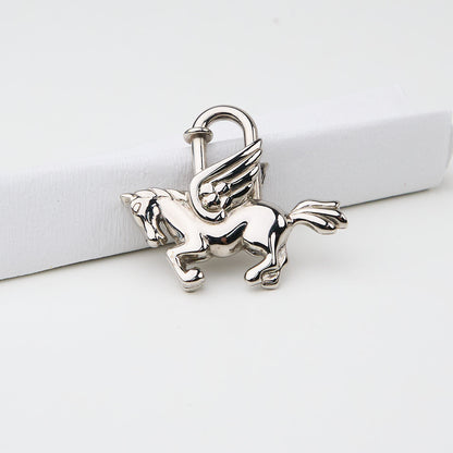 Hermes|  Le Cheval Pegasus 1993 Limited Cadena Silver
