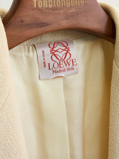 Loewe| beige Blazer&Skirt Setup