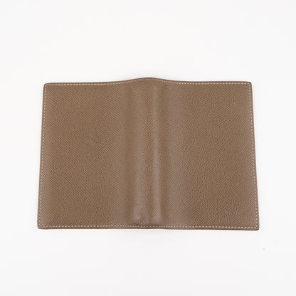 Hermes| Journal Case Passport Cover Epsom Etoupe 2015