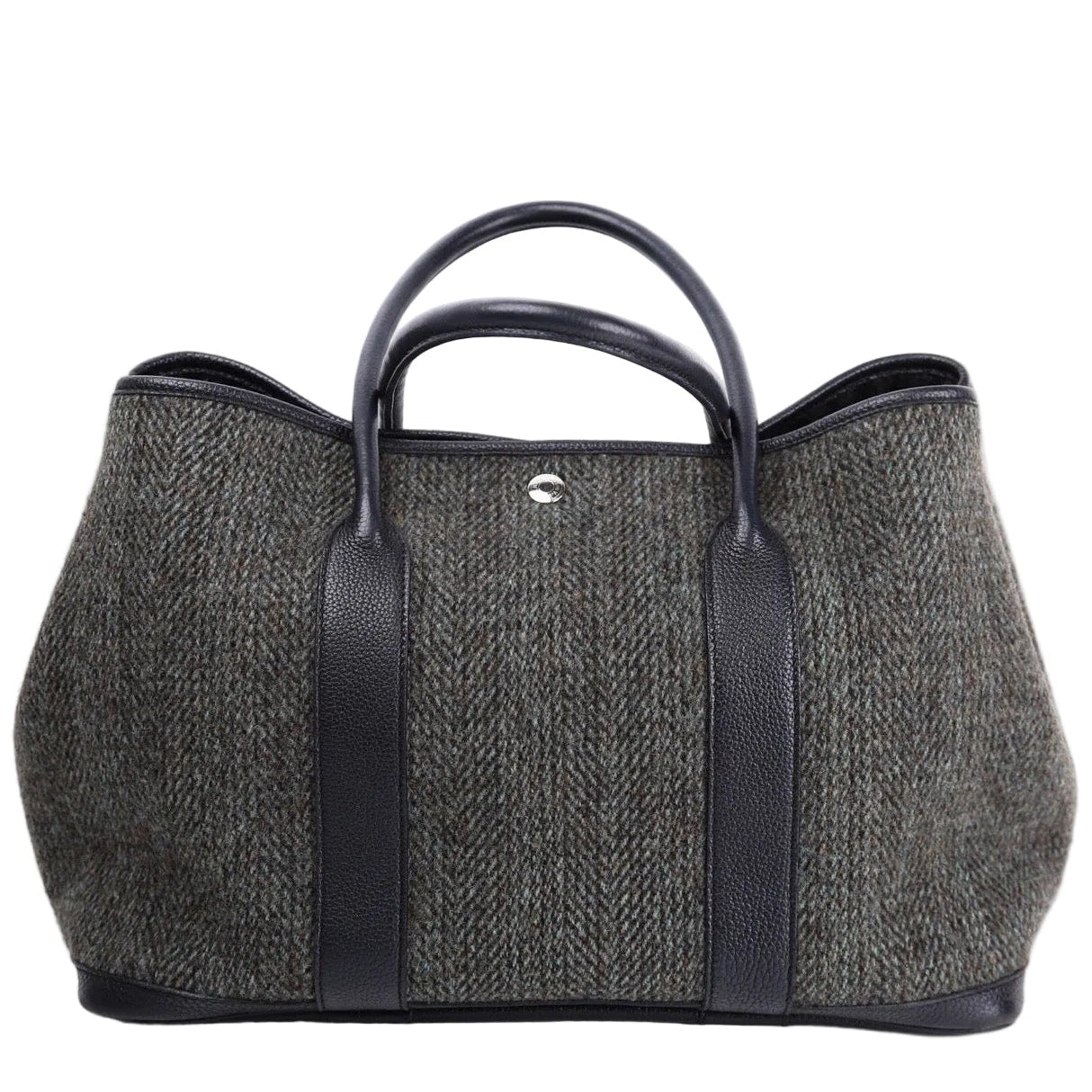 Hermes Limited Garden Party PM in Wool/Buffalo 2003， front view
