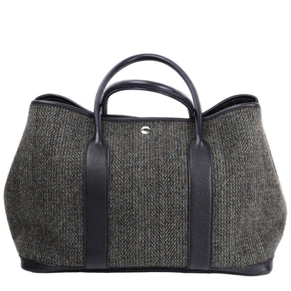 Hermes Limited Garden Party PM in Wool/Buffalo 2003， front view