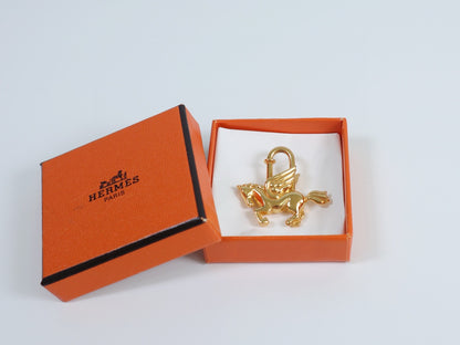 Hermes|  Le Cheval Pegasus 1993 Limited Cadena Gold