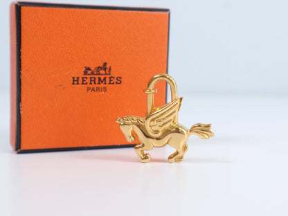 Hermes|  Le Cheval Pegasus 1993 Limited Cadena Gold