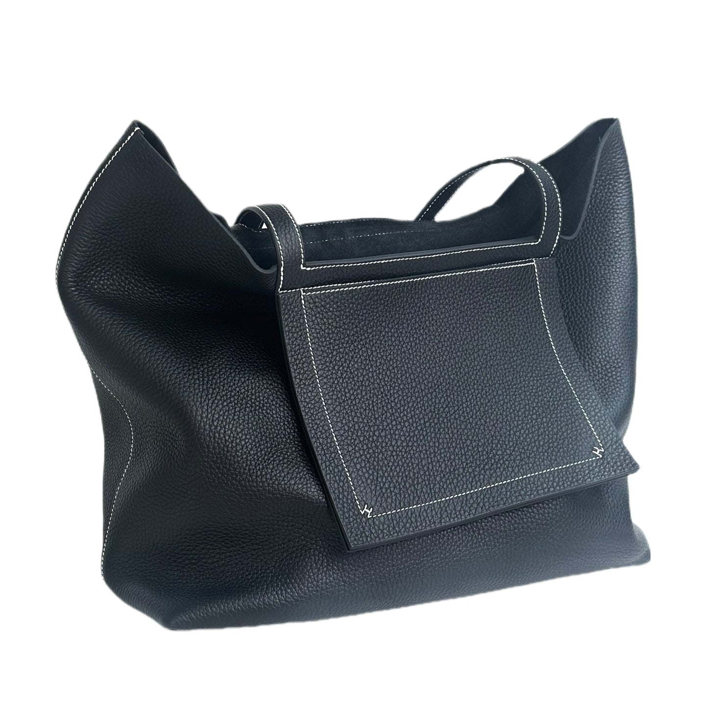 Hermes｜Cabasellier  totebag Black  Taurillon Clemence 2022