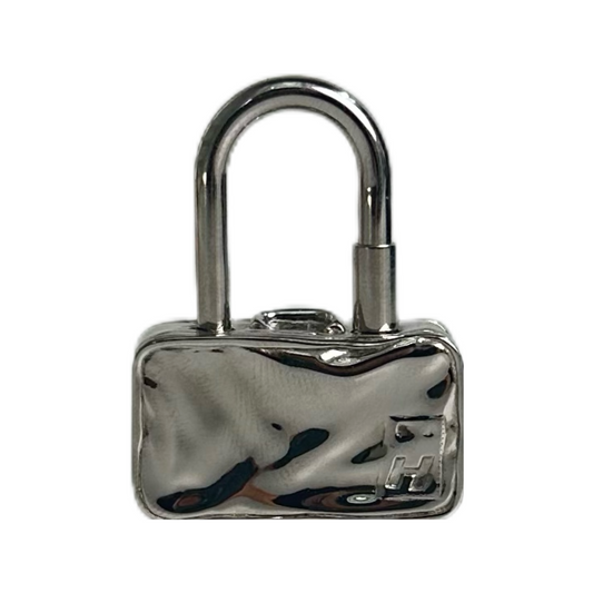 Hermes| Palladium Plated 2009 Suitcase Cadena Lock Charm