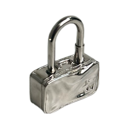 Hermes| Palladium Plated 2009 Suitcase Cadena Lock Charm