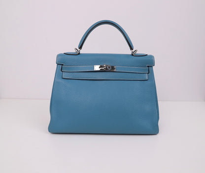 Hermes｜ Kelly 32 Blue Jean Togo 2004