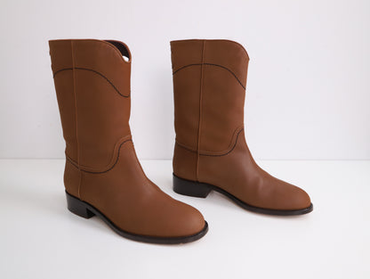 Chanel | Brown leather Boots 39C