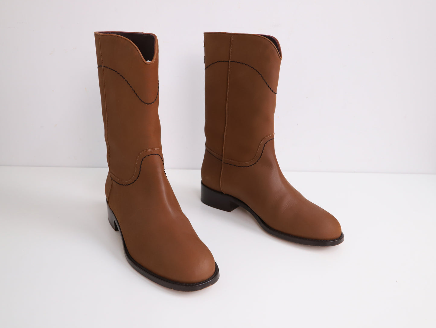 Chanel | Brown leather Boots 39C