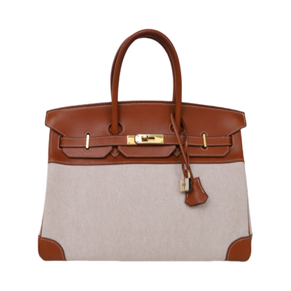 Hermes｜ Birkin 35 Handbag Barenia/Canvas 2001