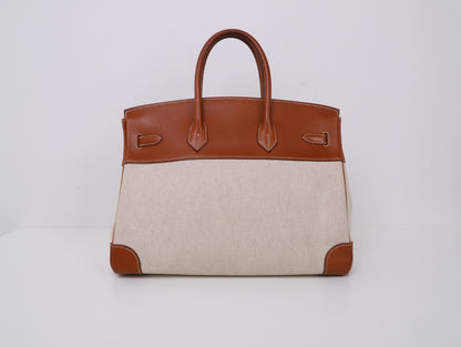 Hermes｜ Birkin 35 Handbag Barenia/Canvas 2001