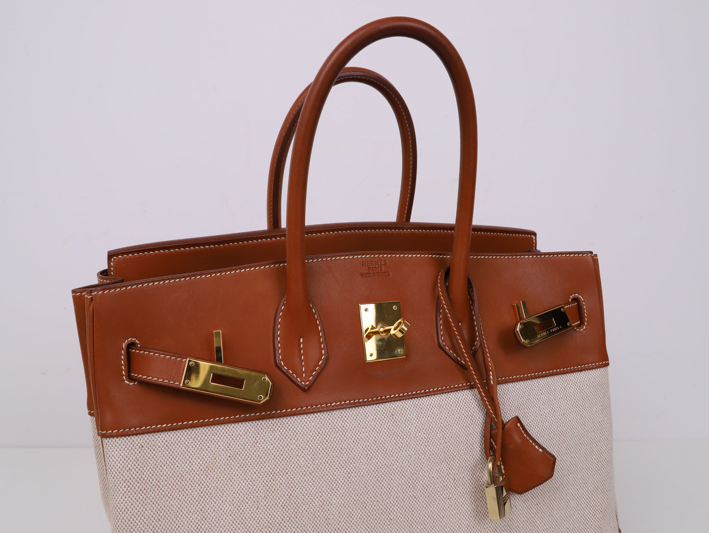 Hermes｜ Birkin 35 Handbag Barenia/Canvas 2001