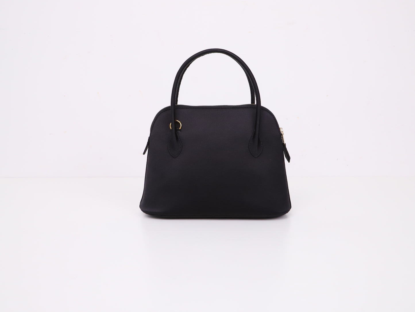 Hermes｜ Mini Bolide Handbag Silk 1997 Black