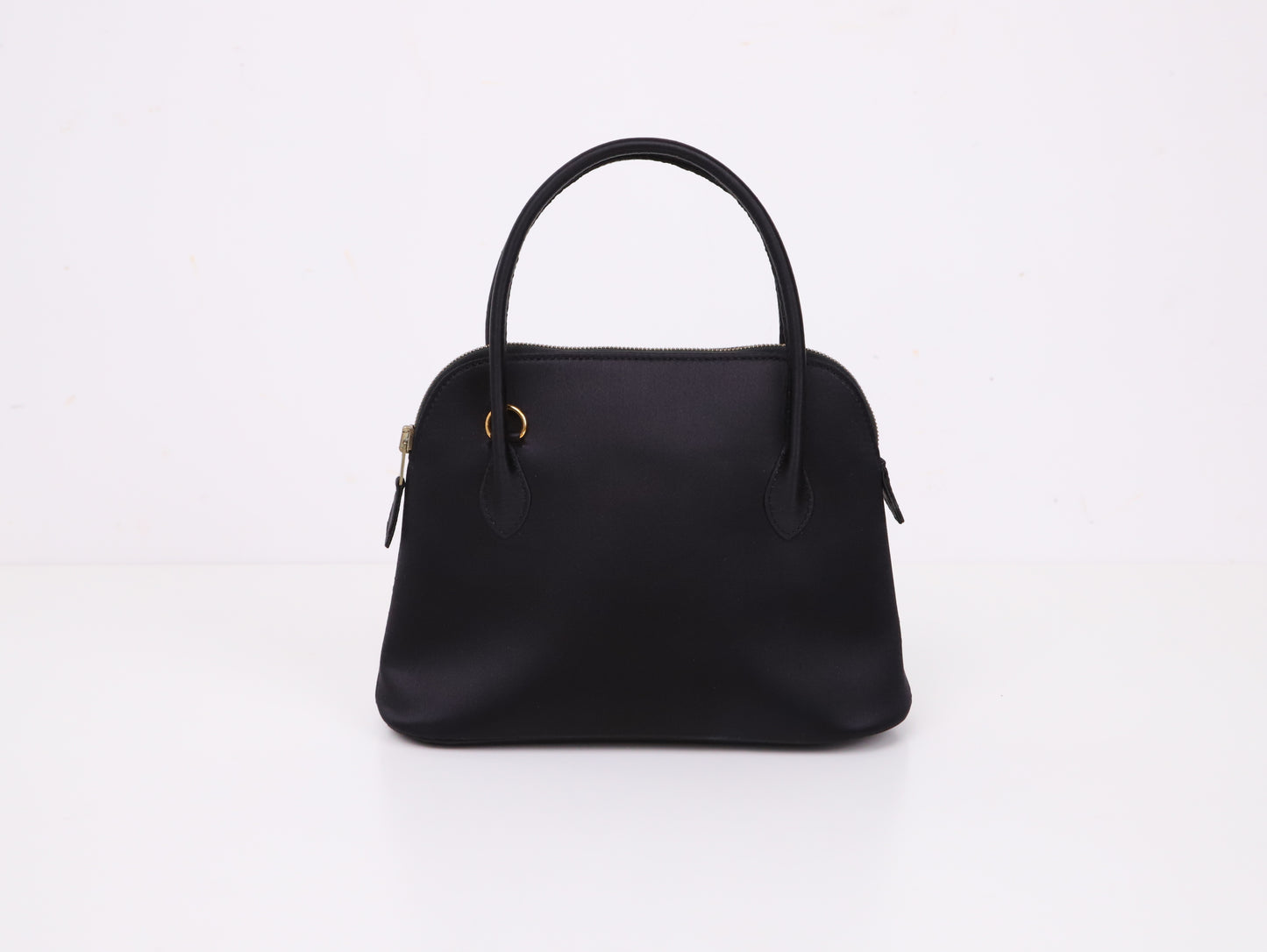 Hermes｜ Mini Bolide Handbag Silk 1997 Black