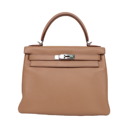 Hermes｜ Kelly 28 Handbag Togo Tabac Camel 2008