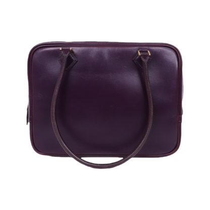 Hermes｜ Plume Mini Handbag Box Calf Raisin 2002