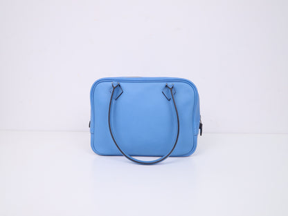 Hermes｜ Plume Mini Handbag Blue Paradise 2015