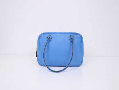 Hermes｜ Plume Mini Handbag Blue Paradise 2015