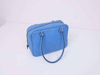 Hermes｜ Plume Mini Handbag Blue Paradise 2015