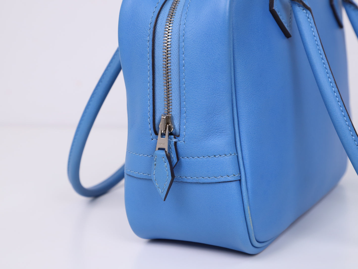 Hermes｜ Plume Mini Handbag Blue Paradise 2015