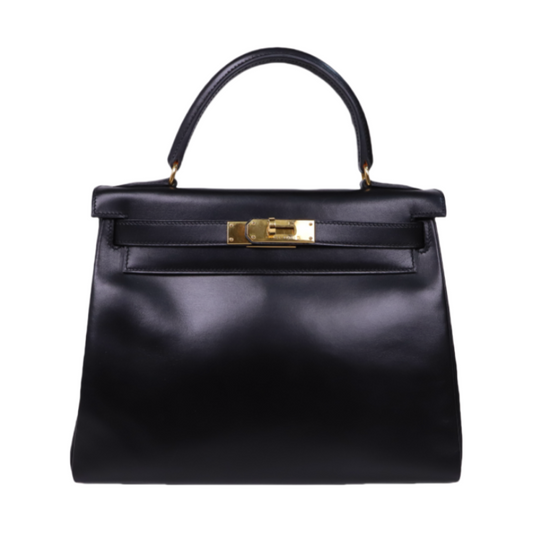 Hermes｜ Kelly28 Handbag Box calf 1999