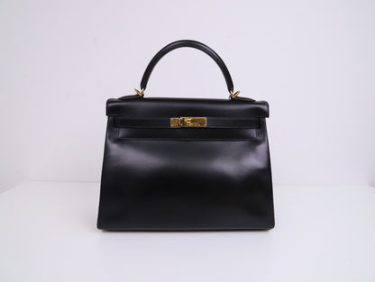 Hermes｜ Kelly32 Handbag  Box Calf 2000