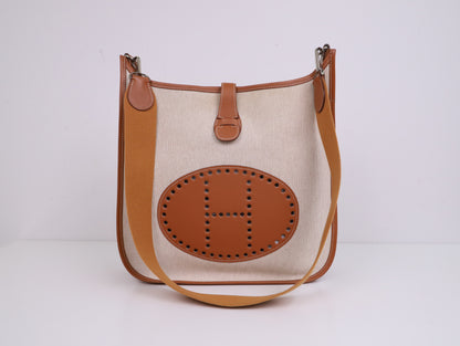 Hermes｜ Evelyne II GM Canvas Swift Gold